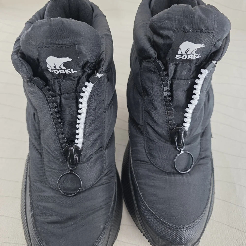 Sorel Womens x PrAna Out N About III Puffy Zip Up Insulated Boots Shoes Sz 10.5